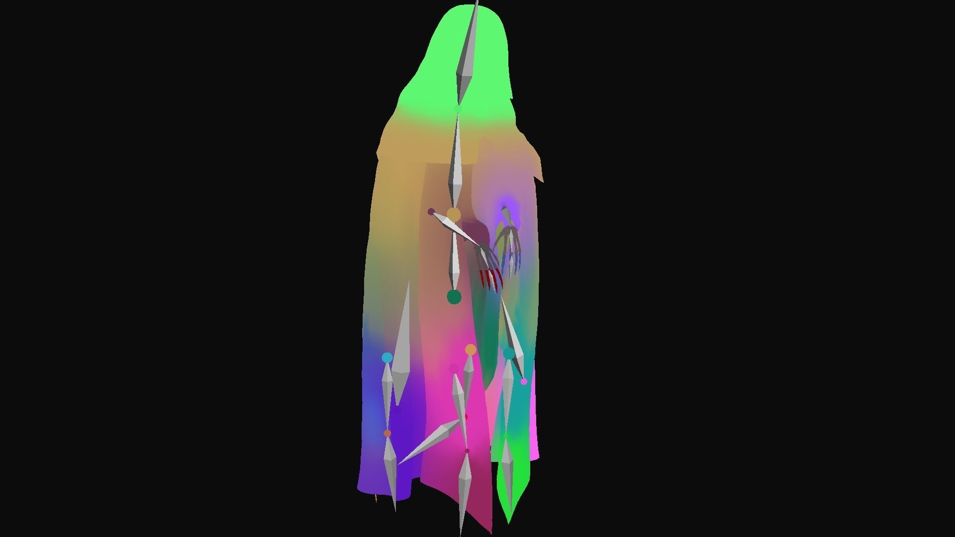 Death Low-poly 3D model_15