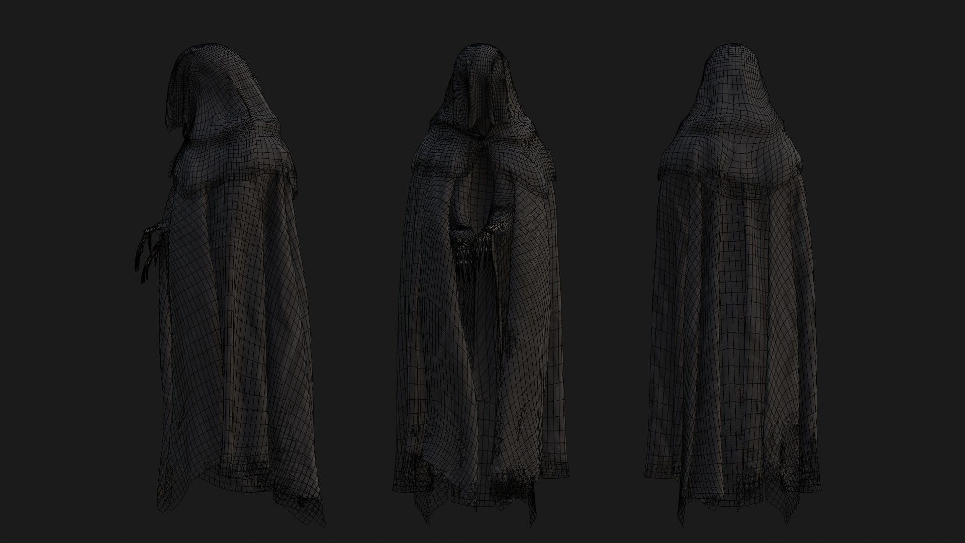 Death Low-poly 3D model_2