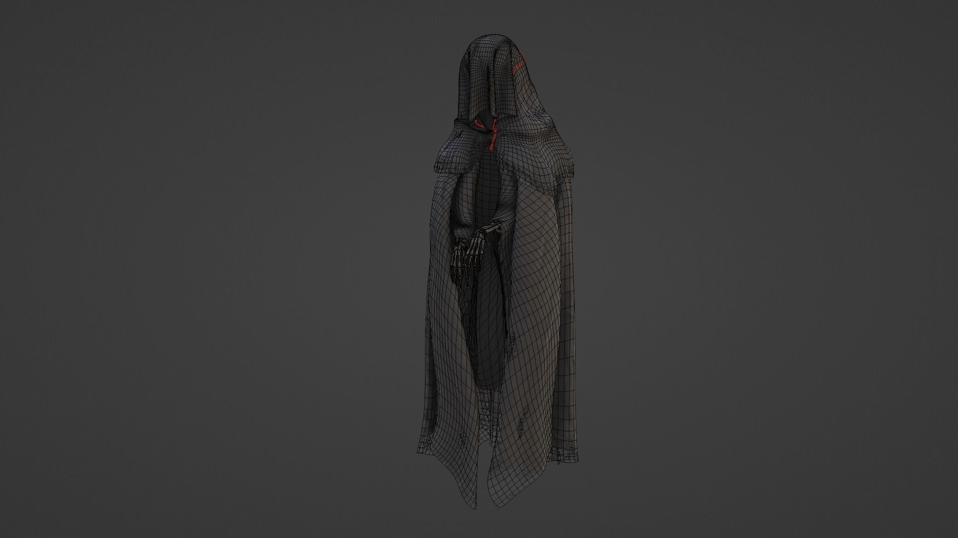 Death Low-poly 3D model_6