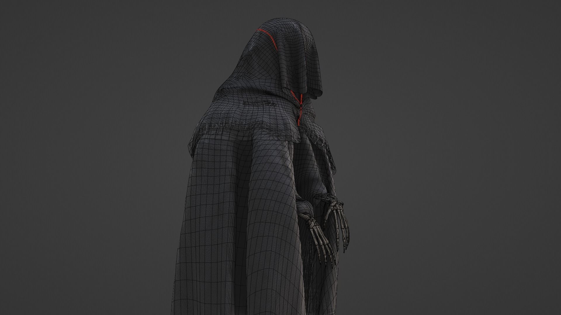 Death Low-poly 3D model_7