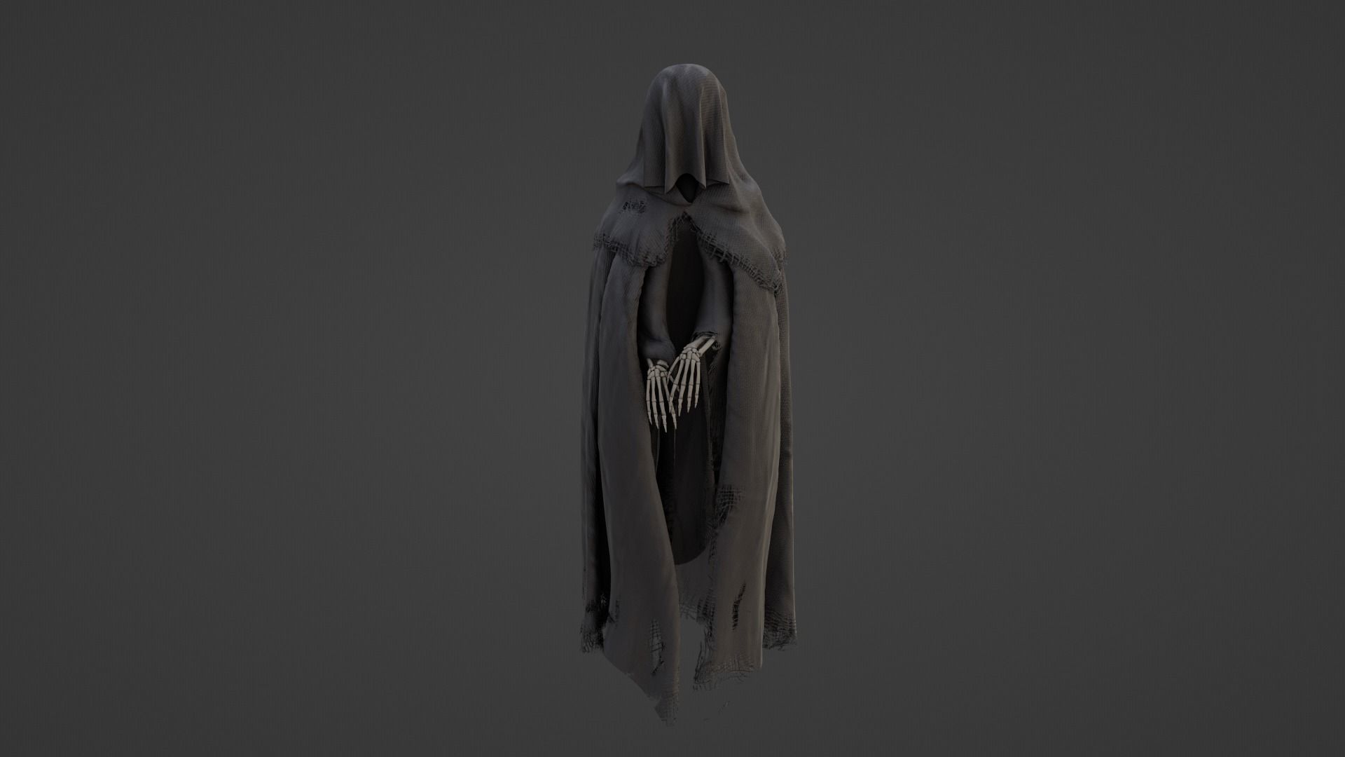 Death Low-poly 3D model_4