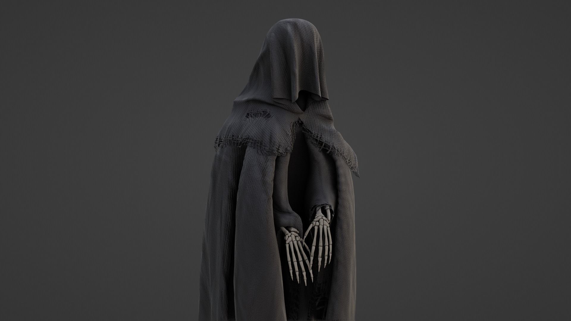 Death Low-poly 3D model_5