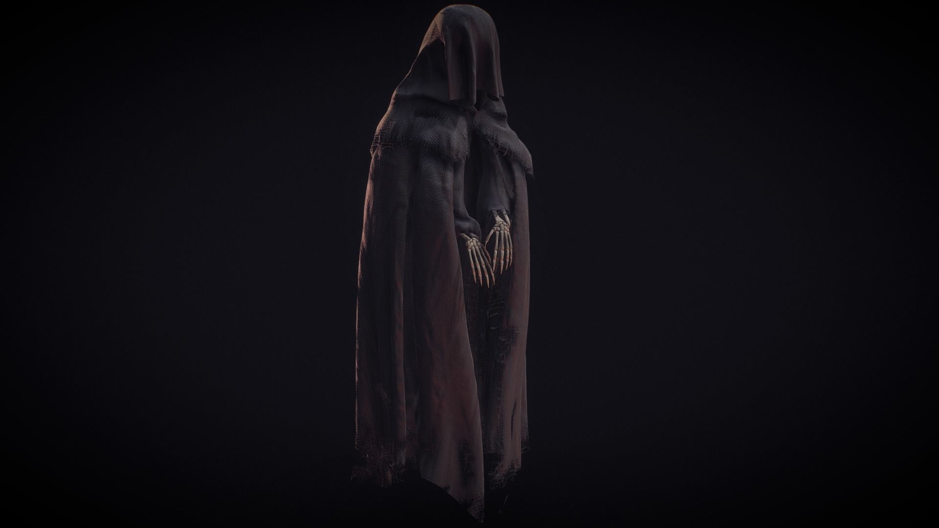 Death Low-poly 3D model_9