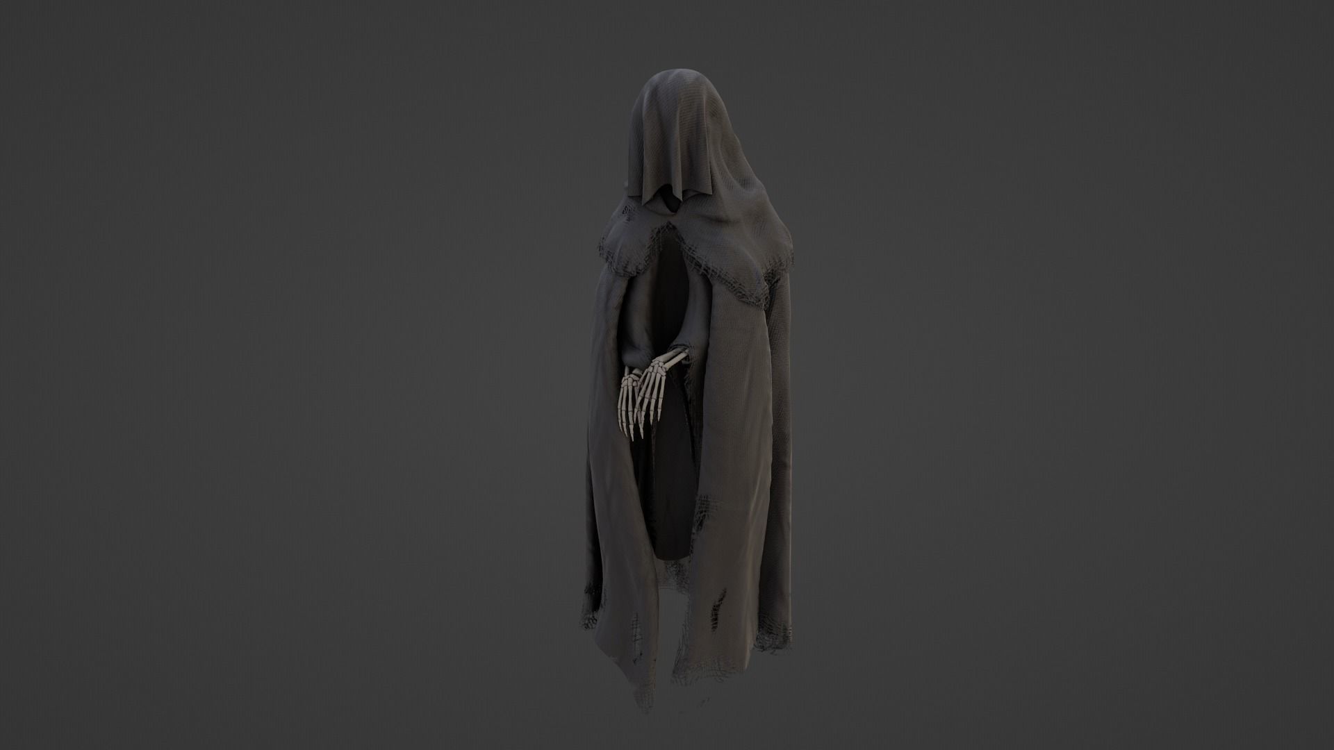 Death Low-poly 3D model_3