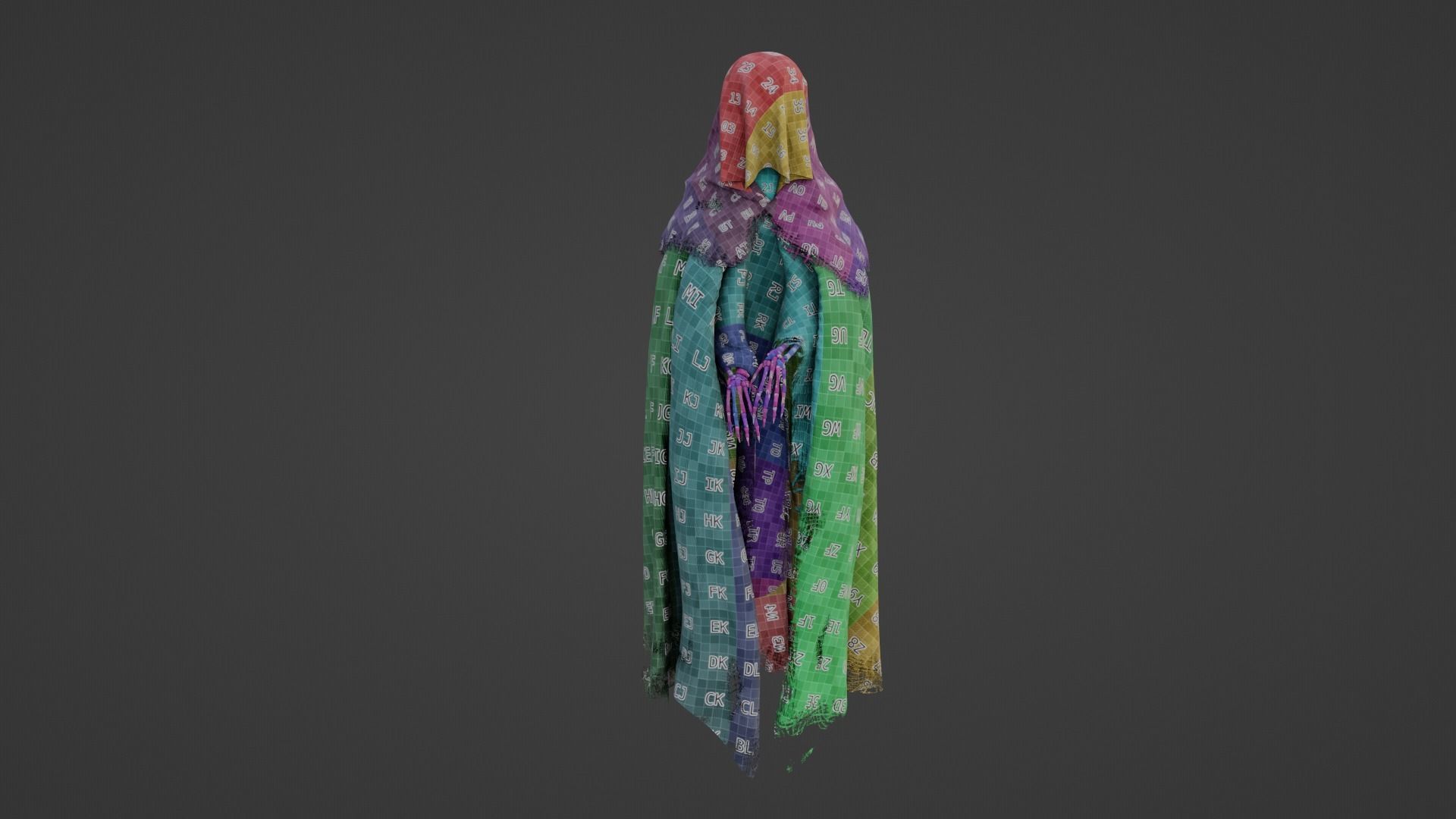 Death Low-poly 3D model_8
