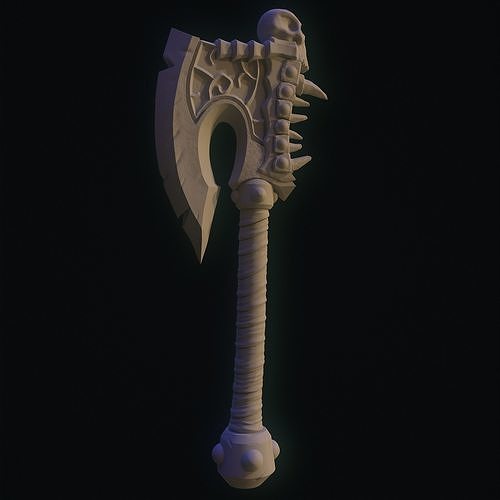 GoreHowl-Wow-Warcraft axe 3D print model
