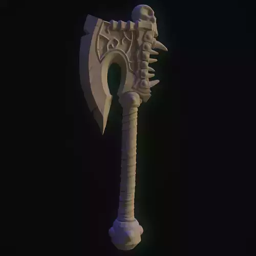 GoreHowl-Wow-Warcraft axe 3D print model