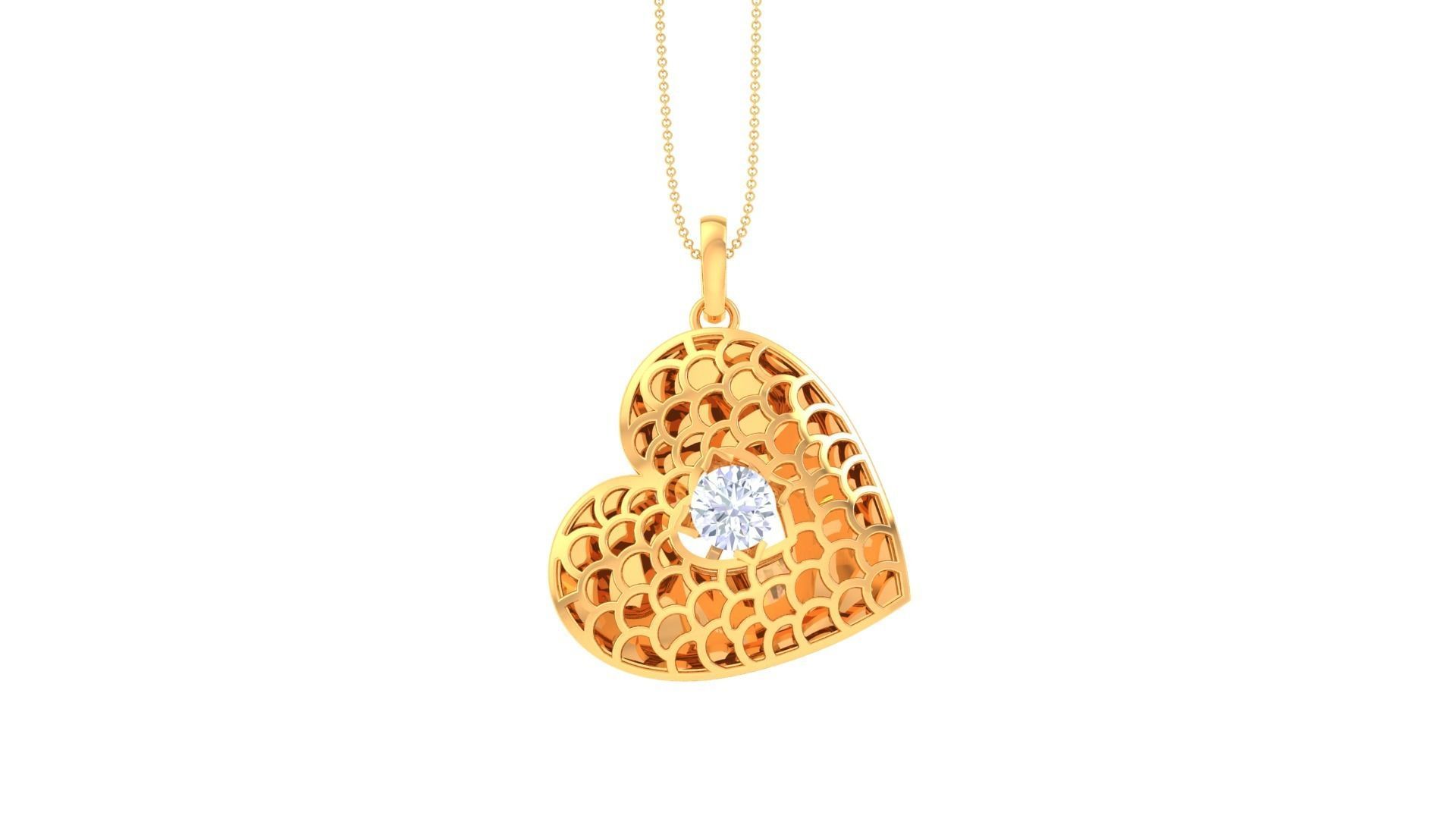 Solitaire Earring Pendant Set 3dm STL OBJ FBX Renders Details 3D print model_9