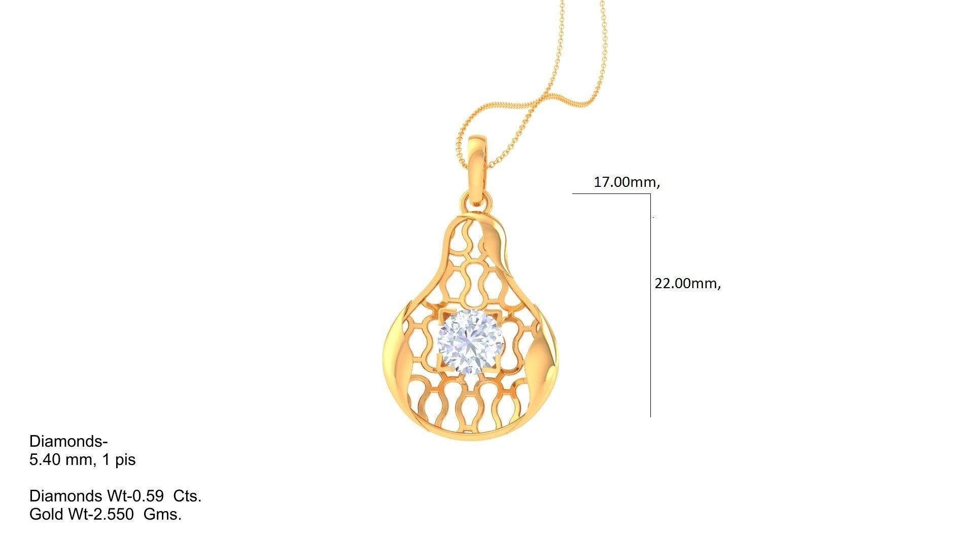 Solitaire Earring Pendant Set 3dm STL OBJ FBX Renders Details 3D print model_7