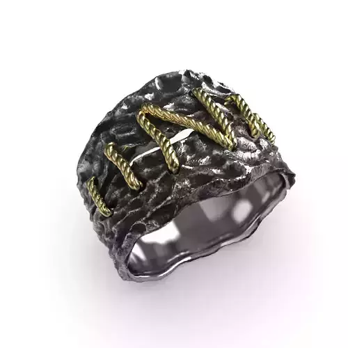 Frankenshtein ring 3D print model