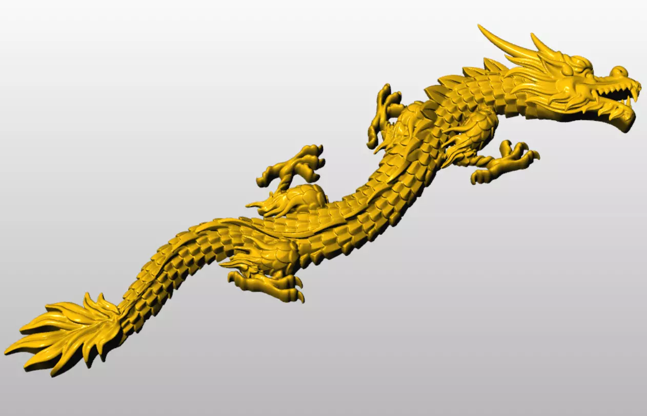 China relief dragon pendant 9 3D print model