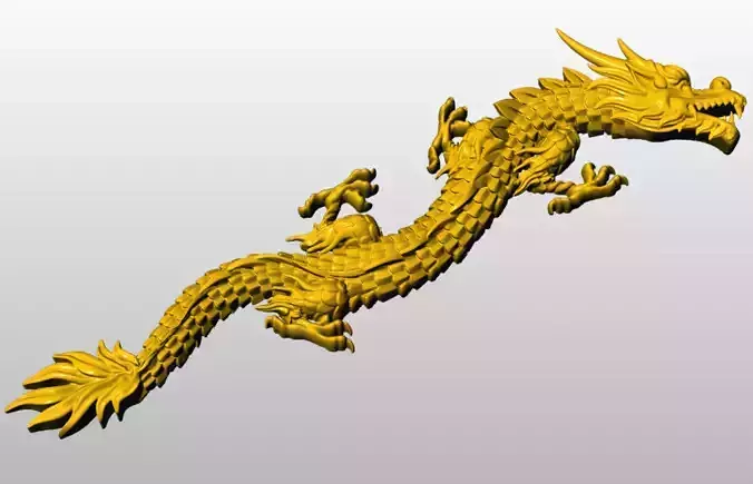 China relief dragon pendant  9