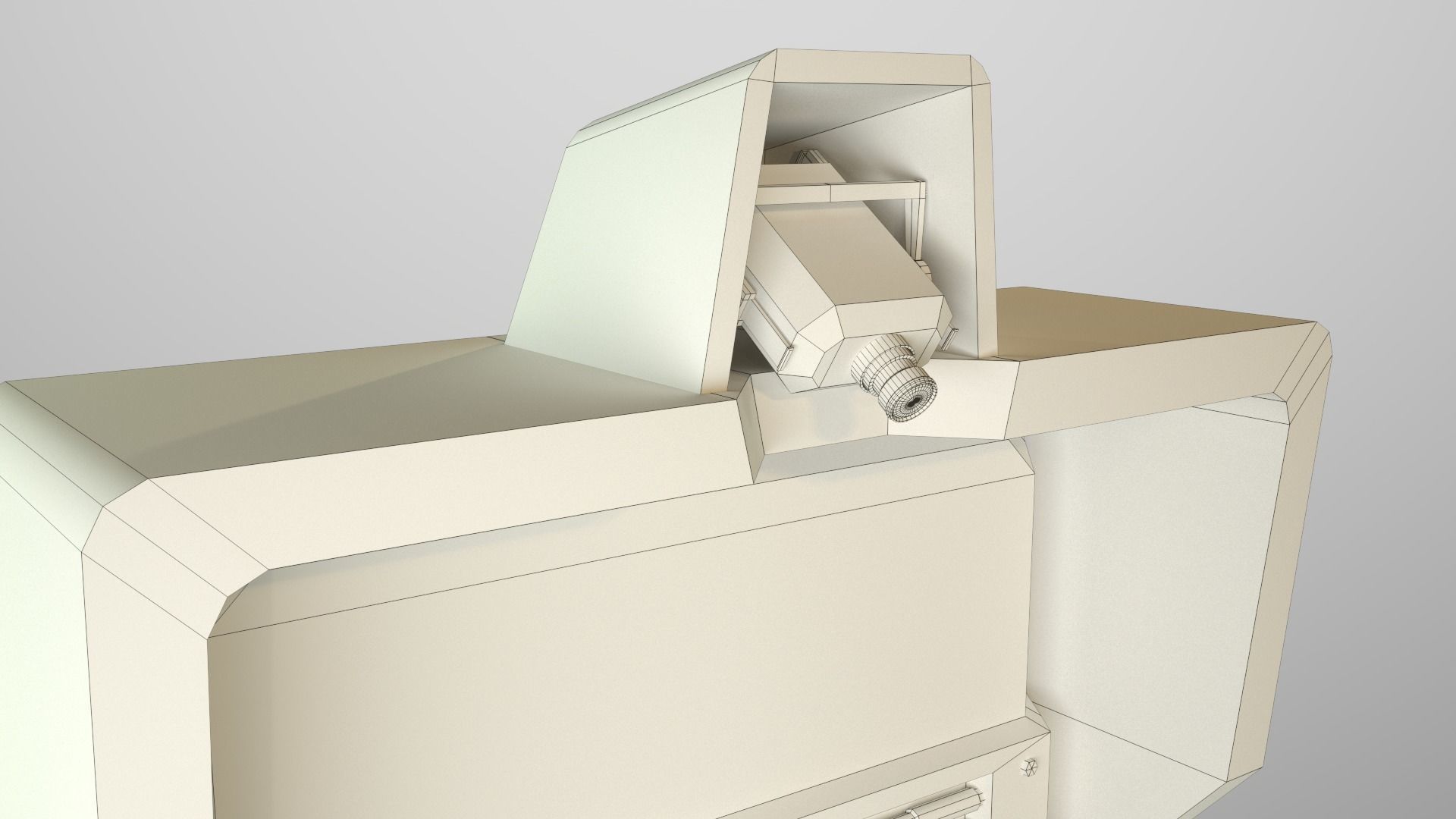 Cyberpunk Security Door Low-poly 3D model_18