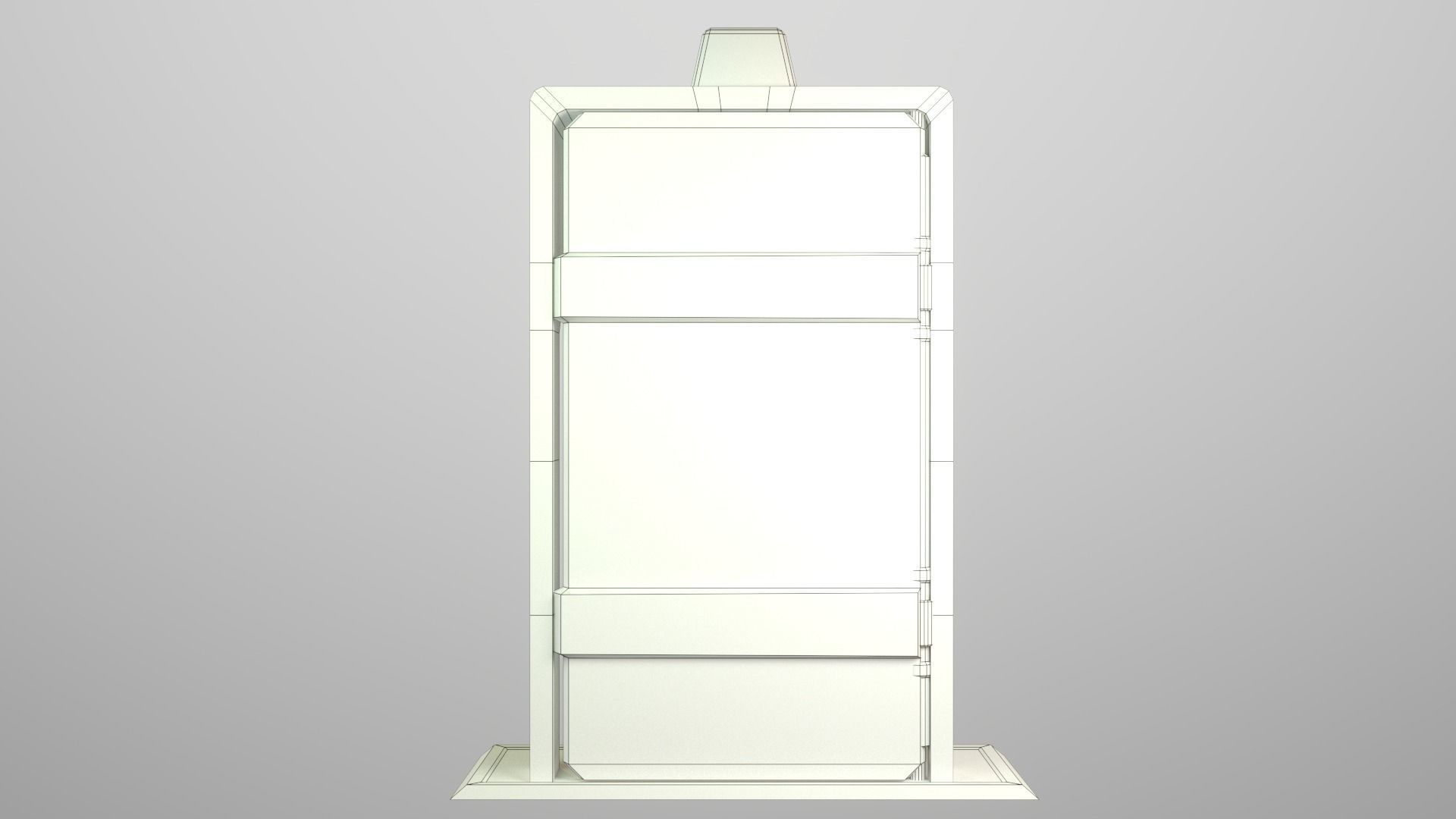 Cyberpunk Security Door Low-poly 3D model_17