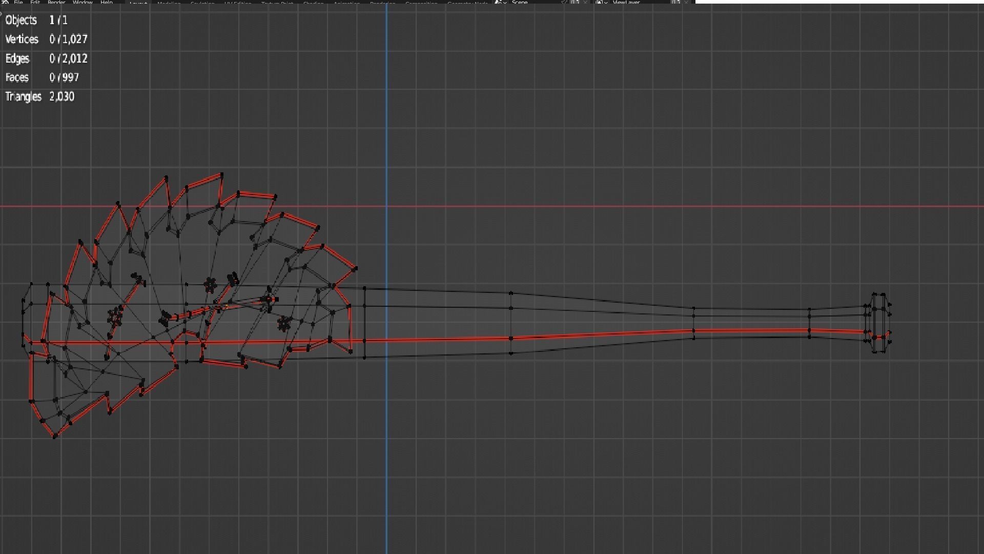 POST APOCALYPTIC MELEE WEAPON SET 3D Model Collection_14