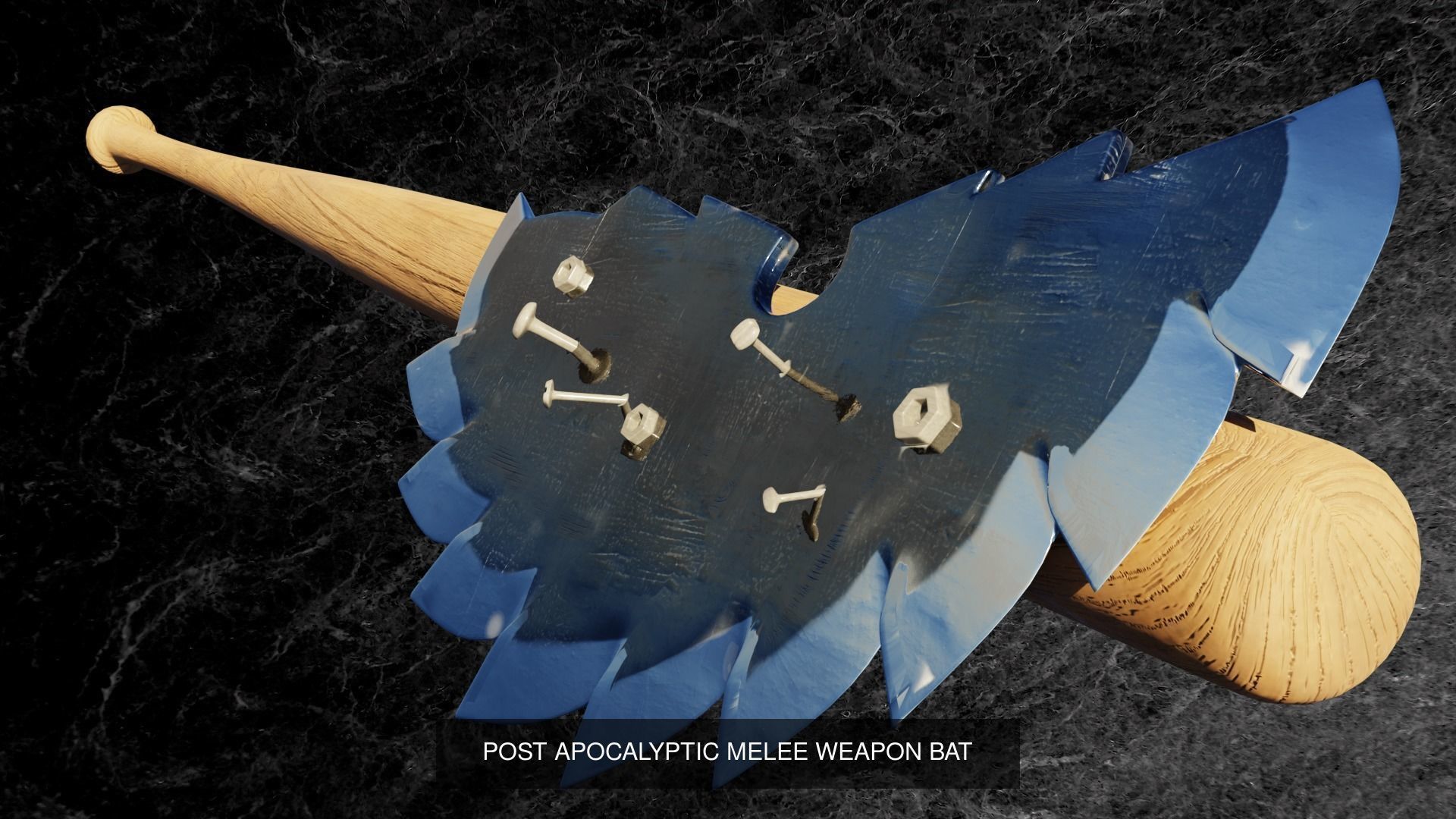 POST APOCALYPTIC MELEE WEAPON SET 3D Model Collection_4