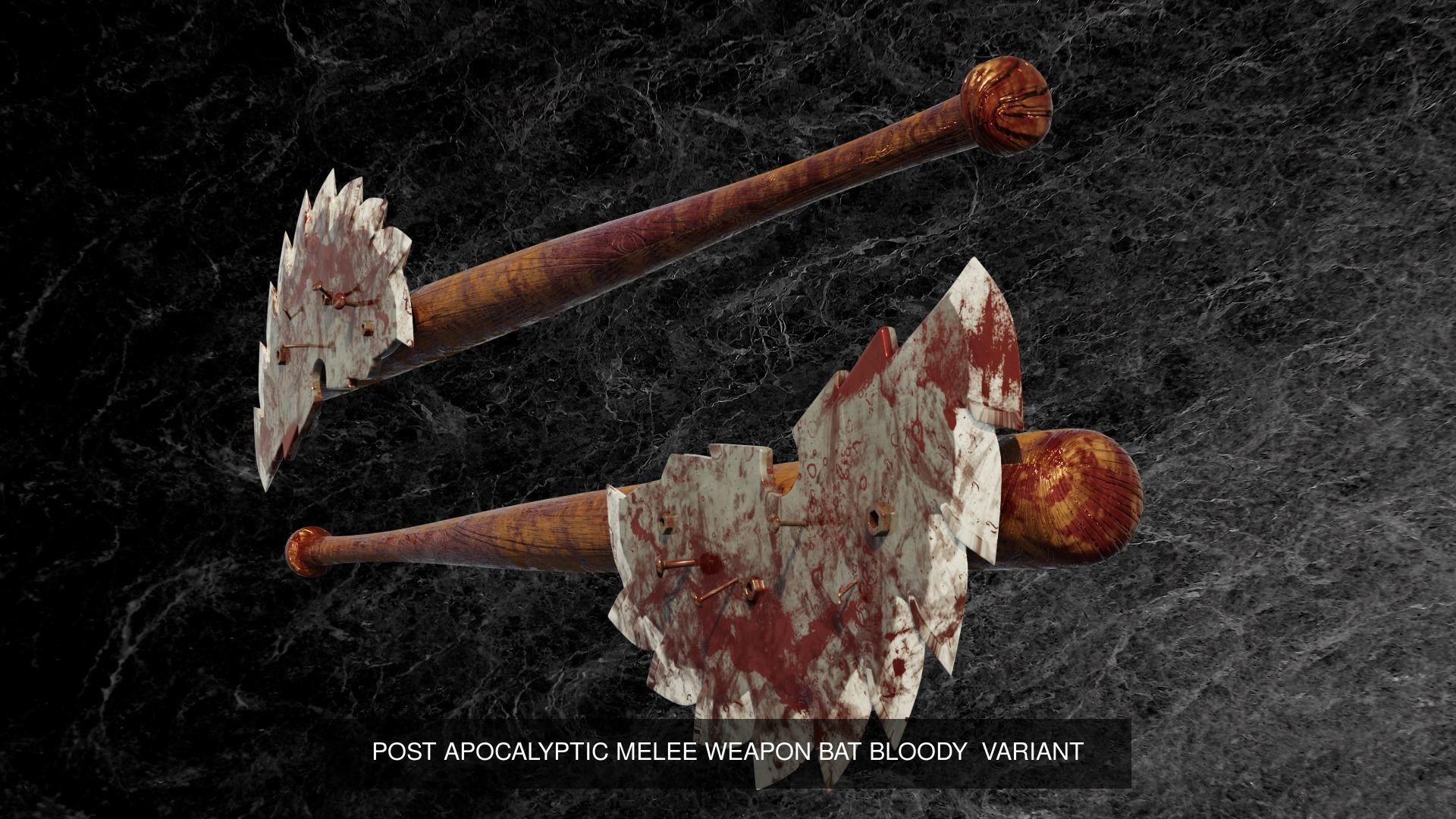 POST APOCALYPTIC MELEE WEAPON SET 3D Model Collection_5
