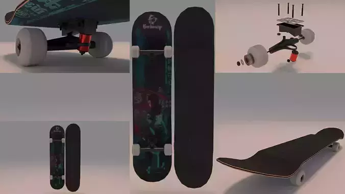 Demon Slayer Anime Skateboard Skate