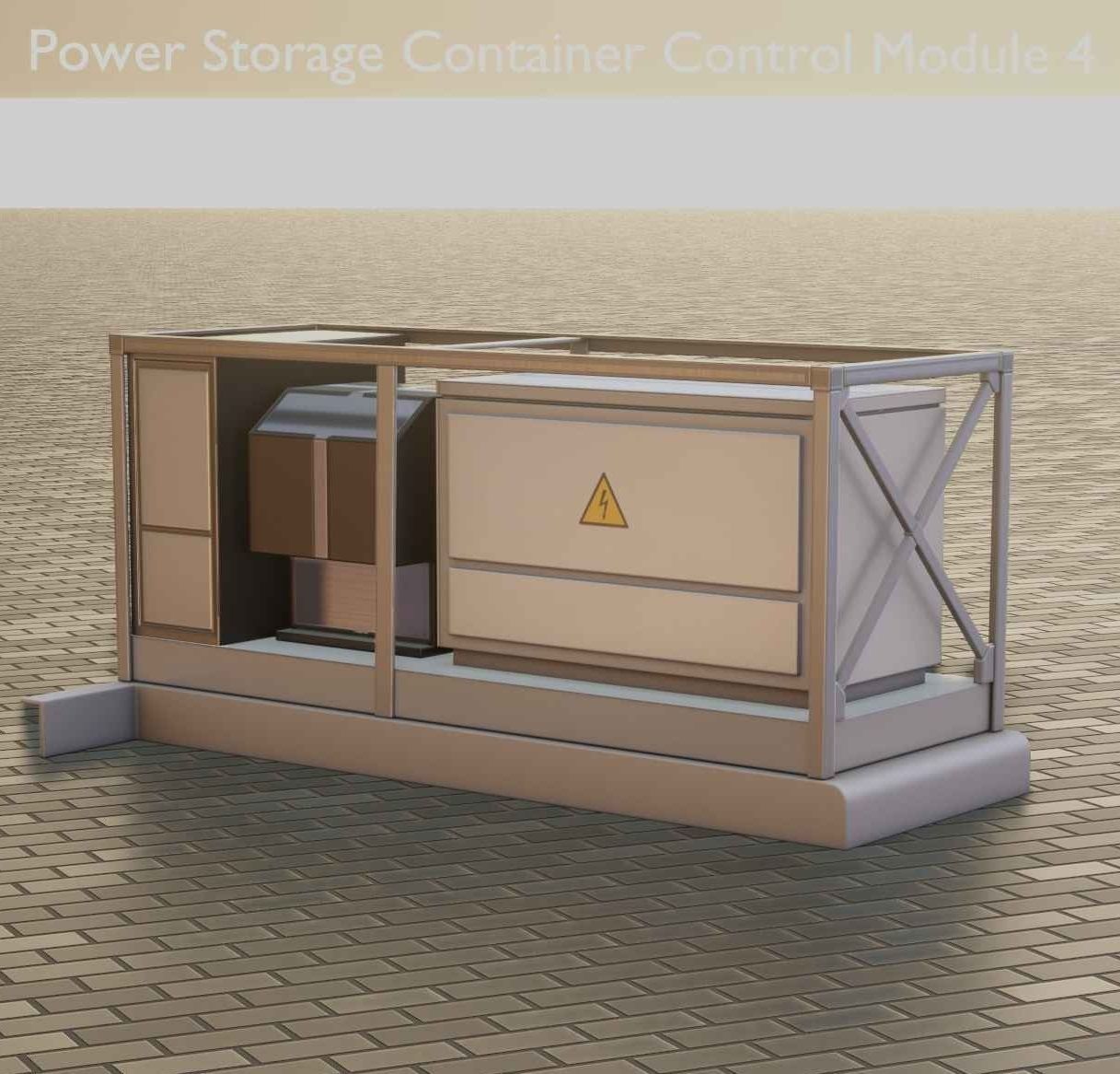 Power Storage Container Blue Package 3D Model Collection_25