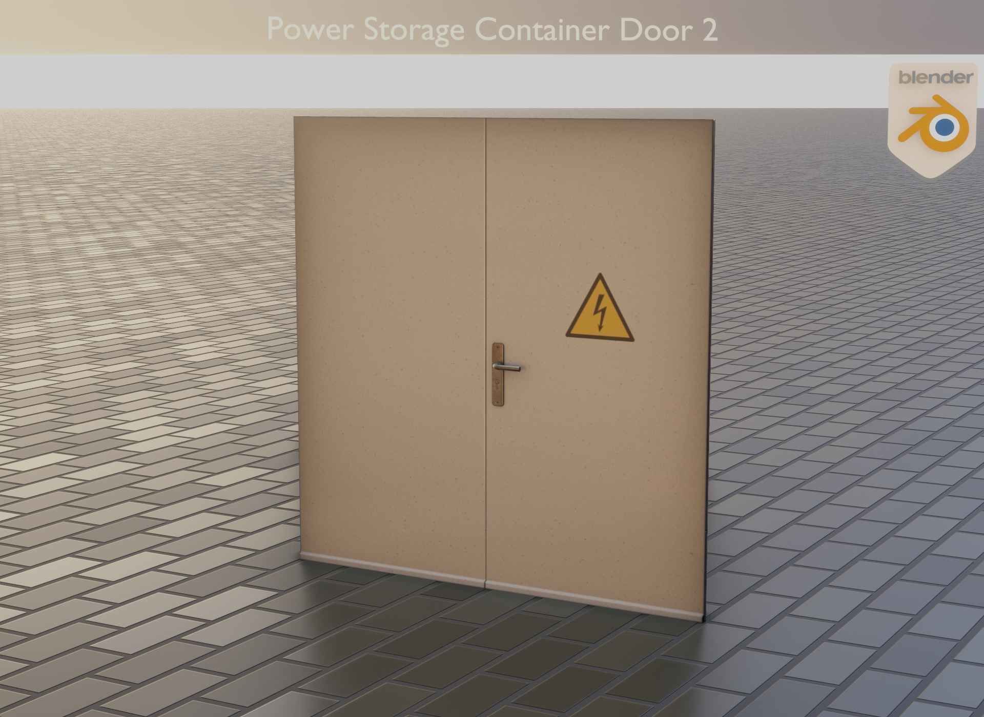 Power Storage Container Blue Package 3D Model Collection_56