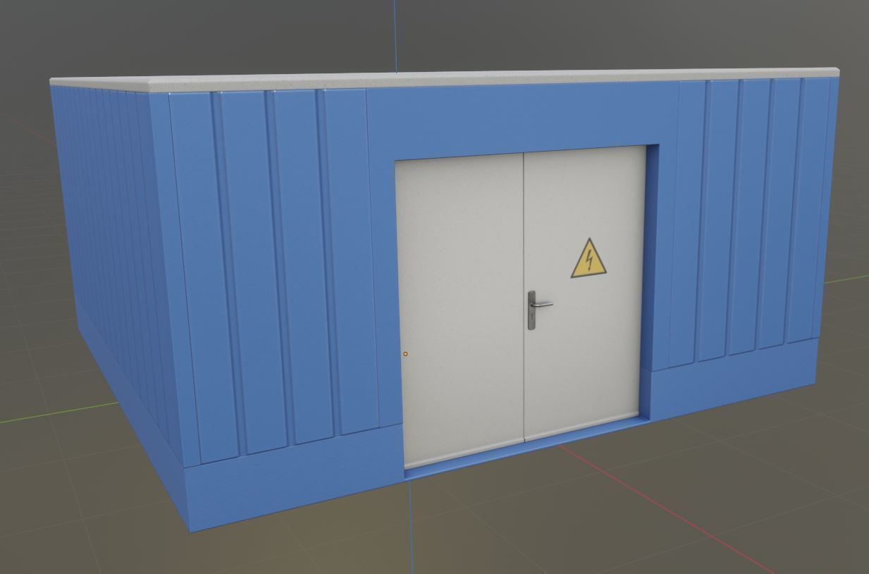 Power Storage Container Blue Package 3D Model Collection_40