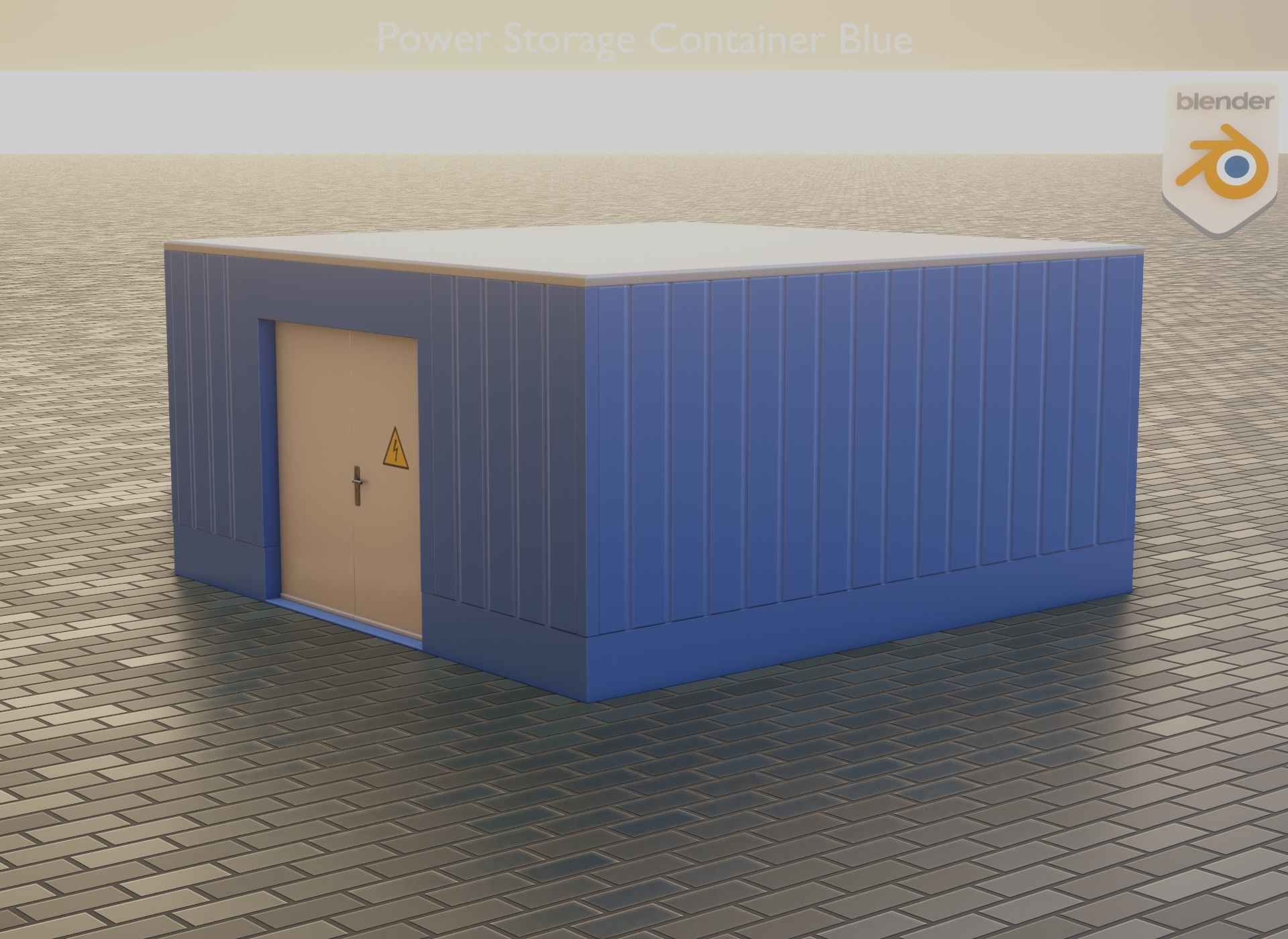 Power Storage Container Blue Package 3D Model Collection_41