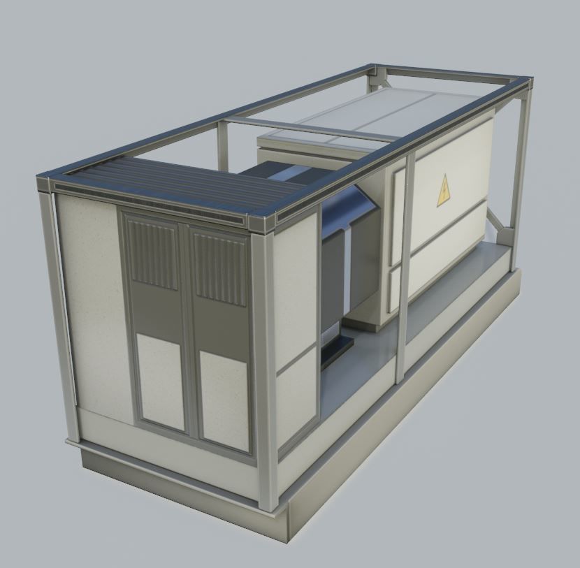 Power Storage Container Blue Package 3D Model Collection_32