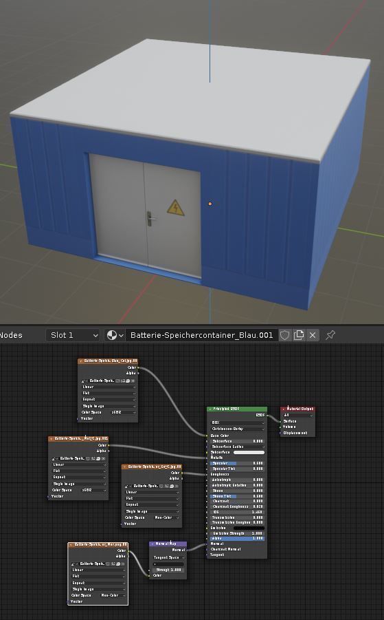Power Storage Container Blue Package 3D Model Collection_38