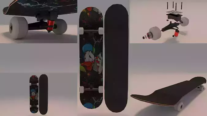 Donald Duck Skateboard Skate 