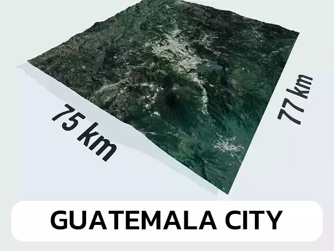 Guatemala City Guatemala City Landscape 3D Model