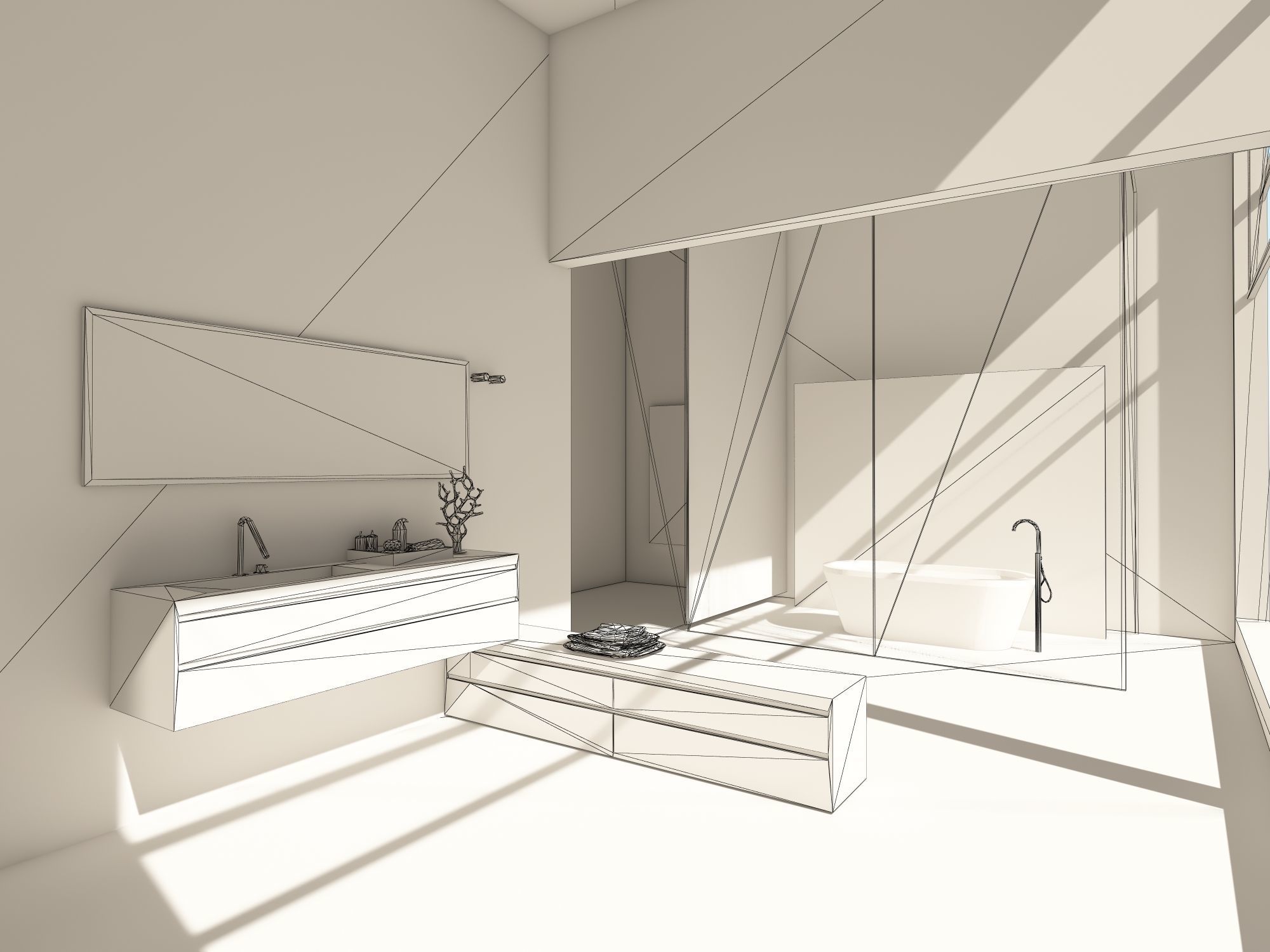 Bathroom 02 VR-ready Low-poly 3D model_7
