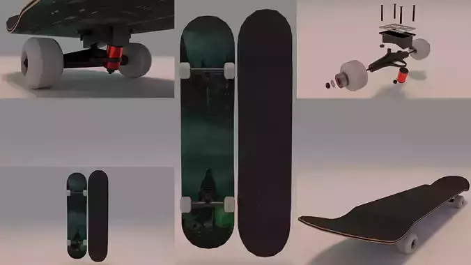 Harry Potter Hogwarts Castle Skateboard