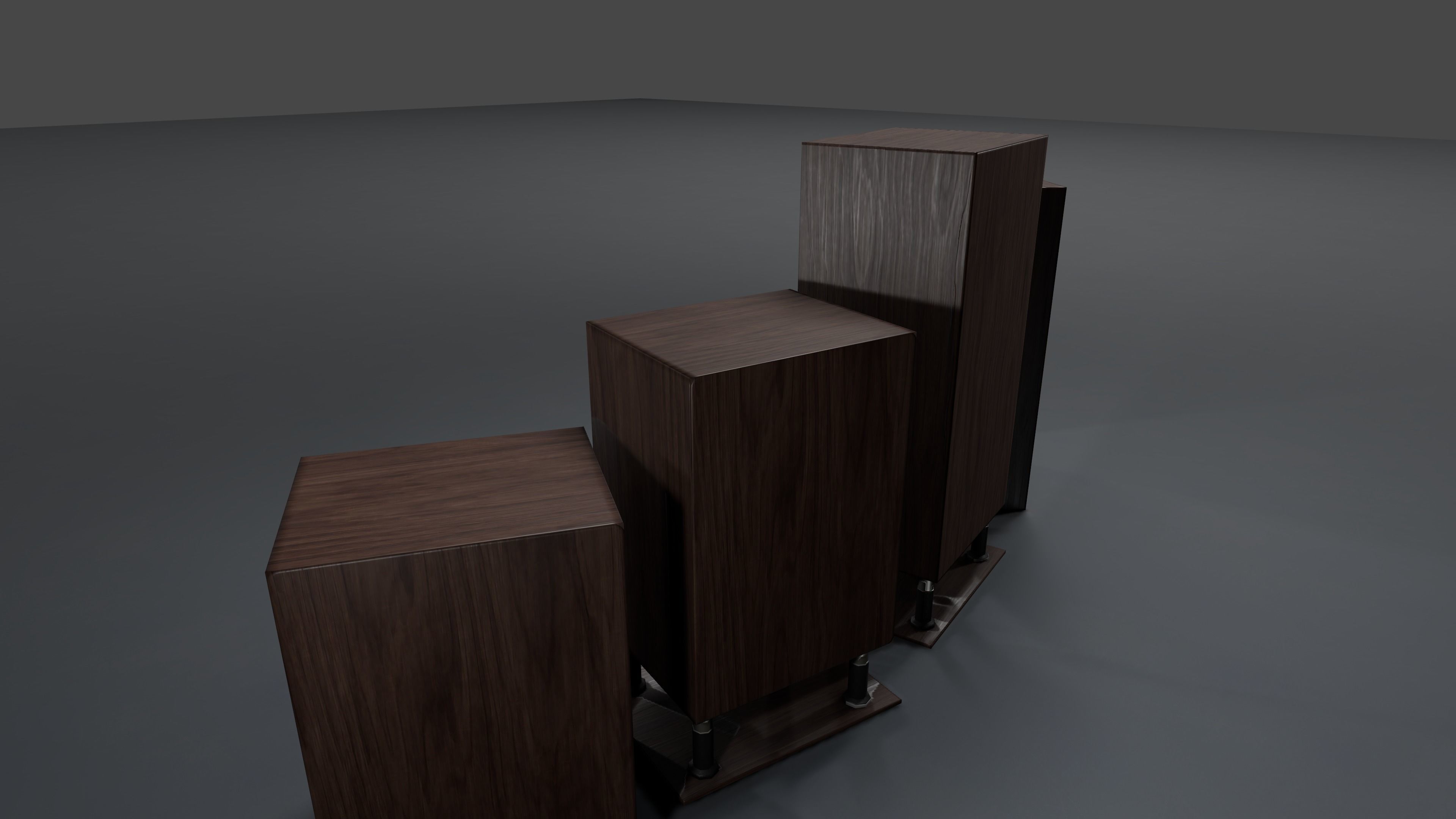 Banana Speakers V9 - BBL L100 and IBX115 Low-poly 3D model_5