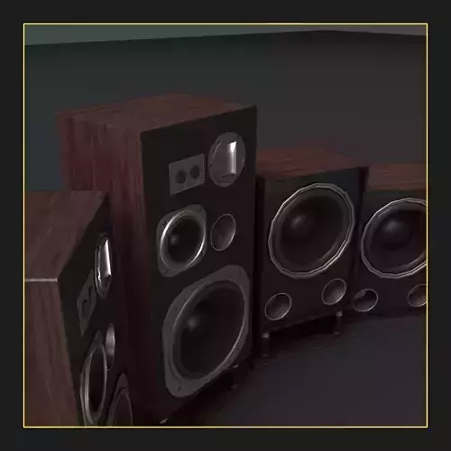 Banana Speakers V9 - BBL L100 and IBX115 Low-poly 3D model