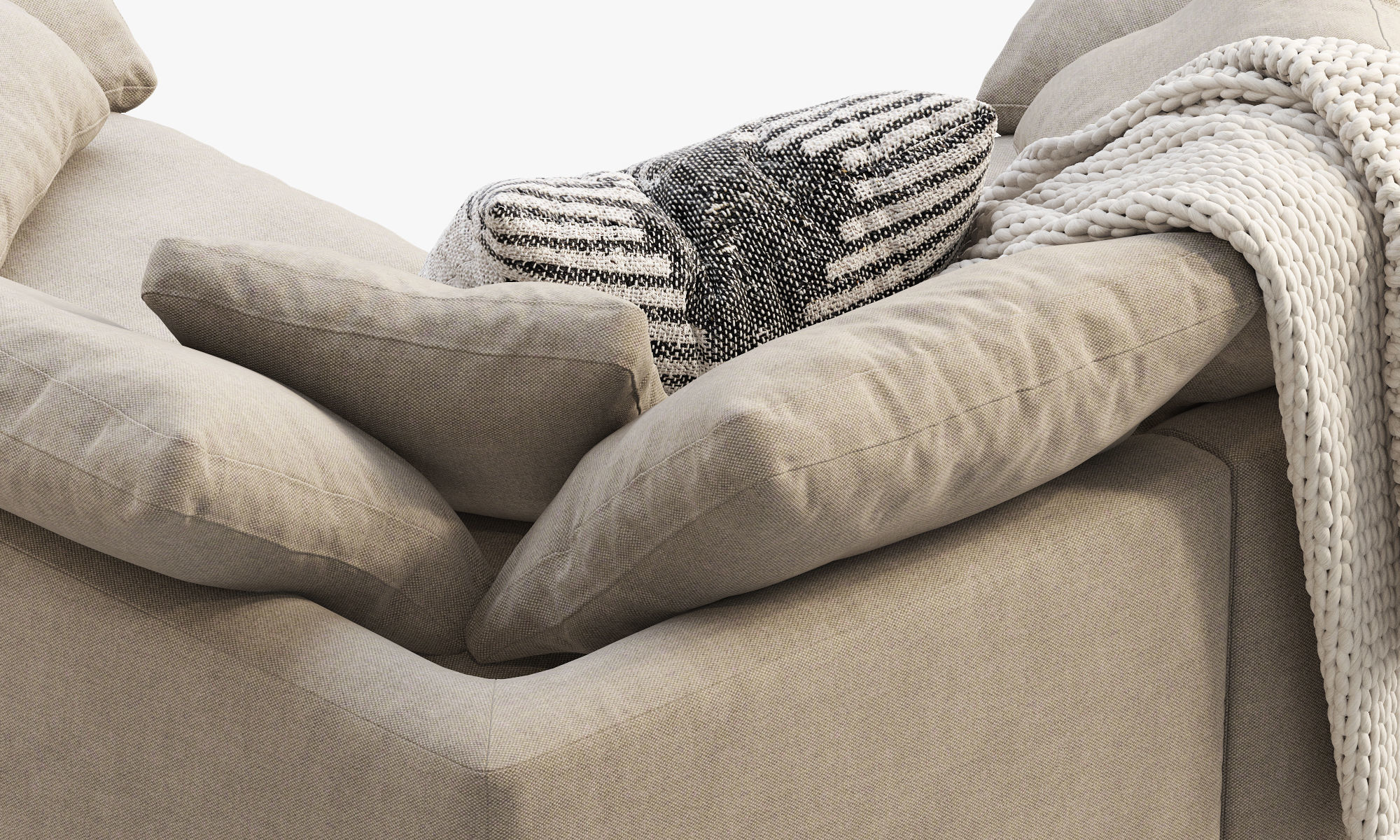 Joybird Bryant Modular Corner Sectional Sofa 3 piece 3D model_11