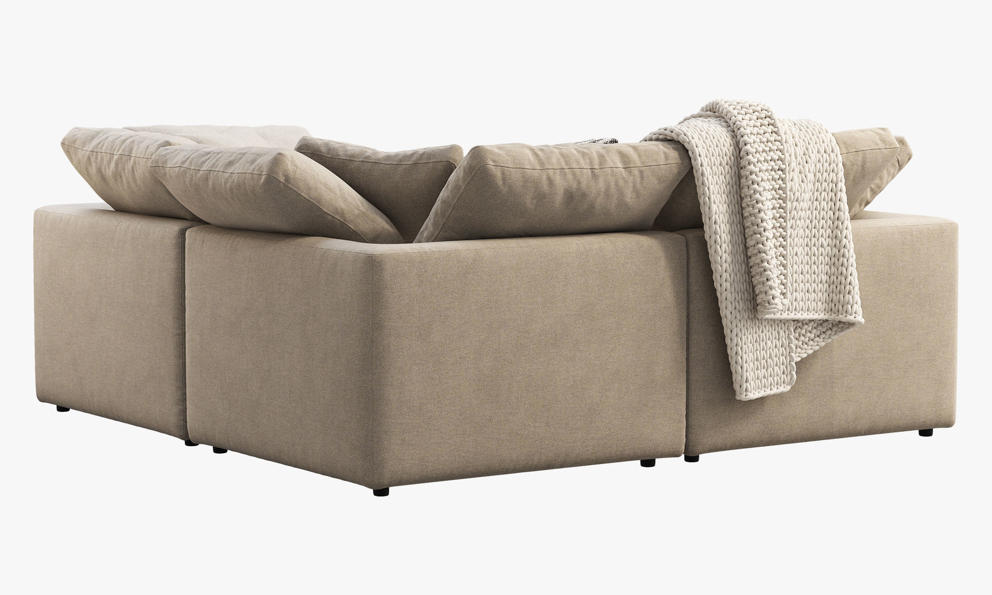 Joybird Bryant Modular Corner Sectional Sofa 3 piece 3D model_9