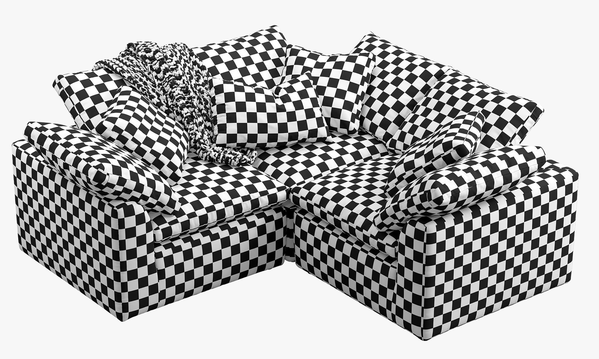 Joybird Bryant Modular Corner Sectional Sofa 3 piece 3D model_18