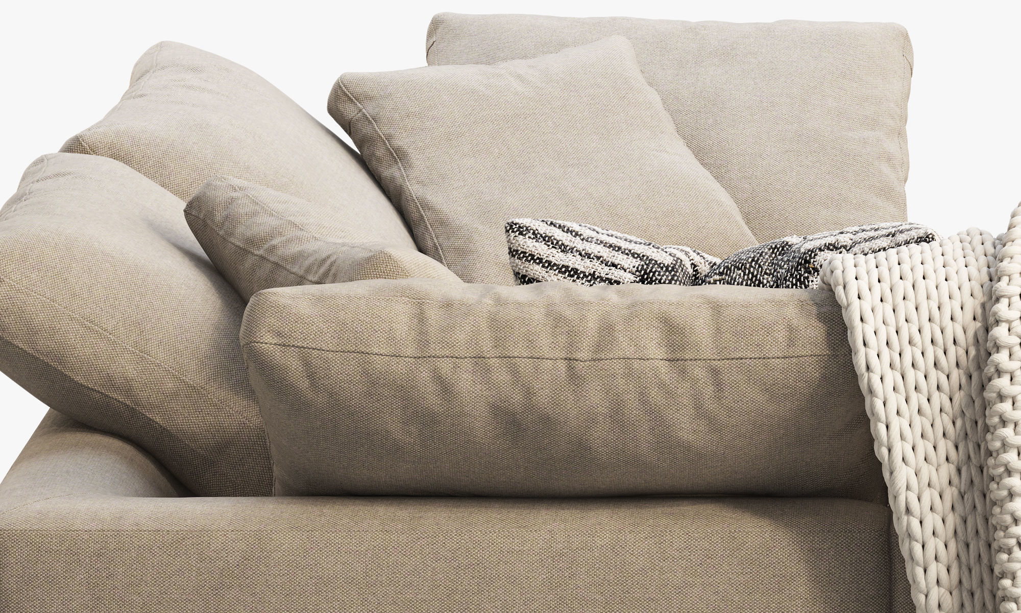 Joybird Bryant Modular Corner Sectional Sofa 3 piece 3D model_13