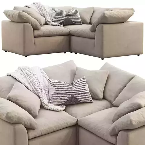 Joybird Bryant Modular Corner Sectional Sofa 3 piece 3D model