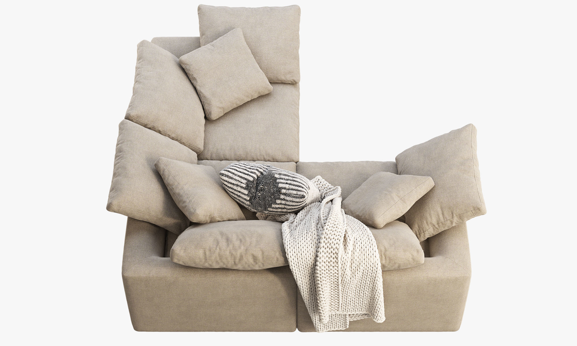 Joybird Bryant Modular Corner Sectional Sofa 3 piece 3D model_14