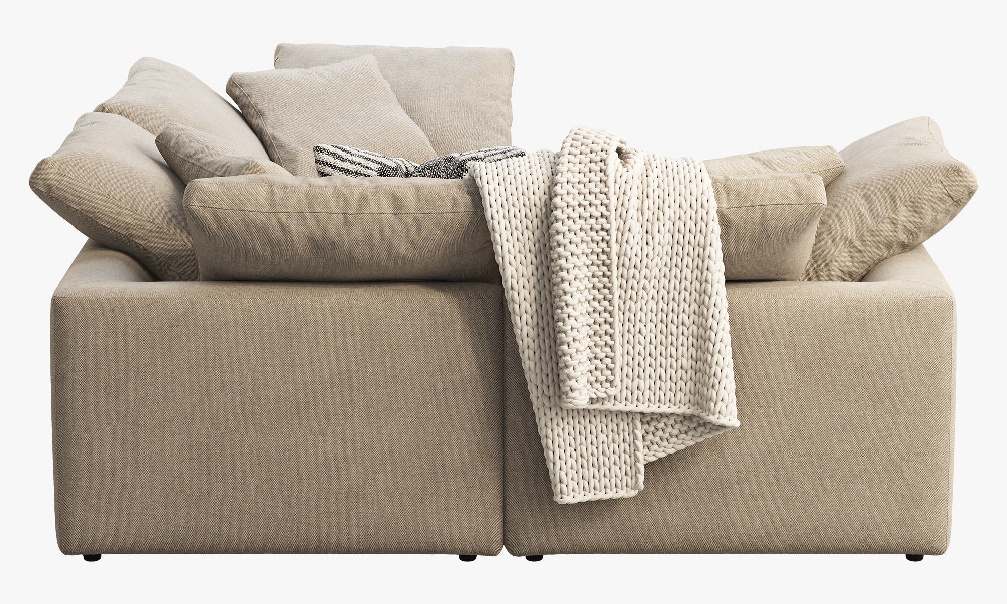 Joybird Bryant Modular Corner Sectional Sofa 3 piece 3D model_12