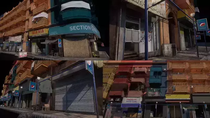 BURNSROAD GREEN BUILDING Low-poly 3D model
