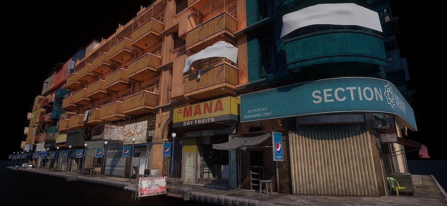 BURNSROAD GREEN BUILDING Low-poly 3D model_3