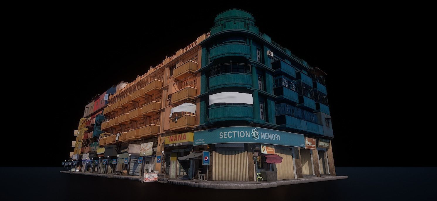 BURNSROAD GREEN BUILDING Low-poly 3D model_4