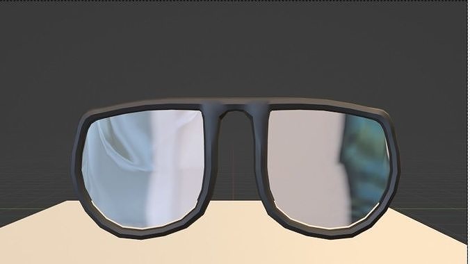 Glasses pair of 3D model