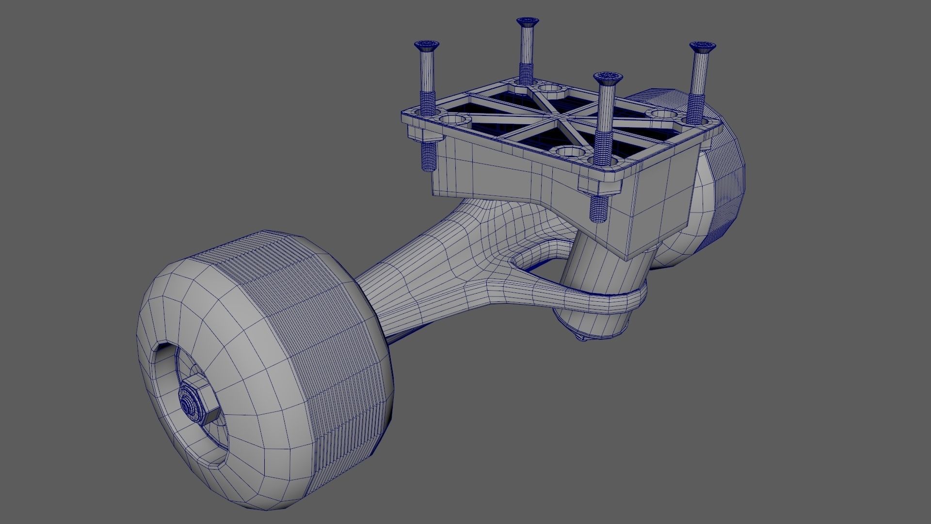 Spongebob SquarePants Skateboard 3D model_19