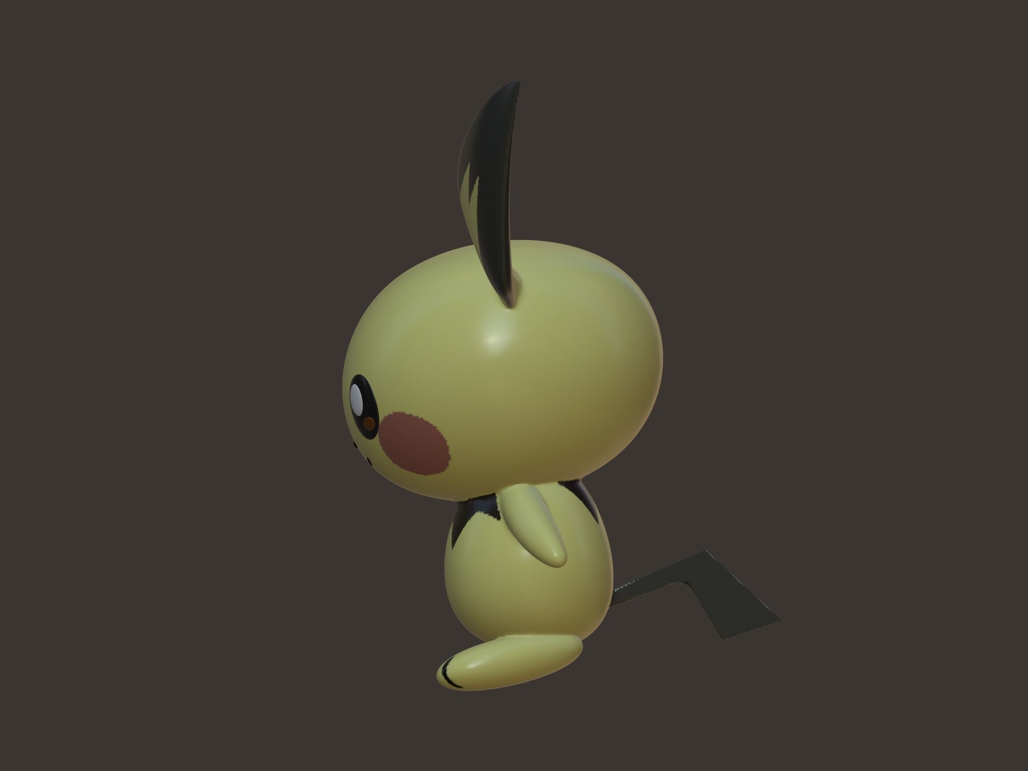 Pokemon - Pichu 3D model_3