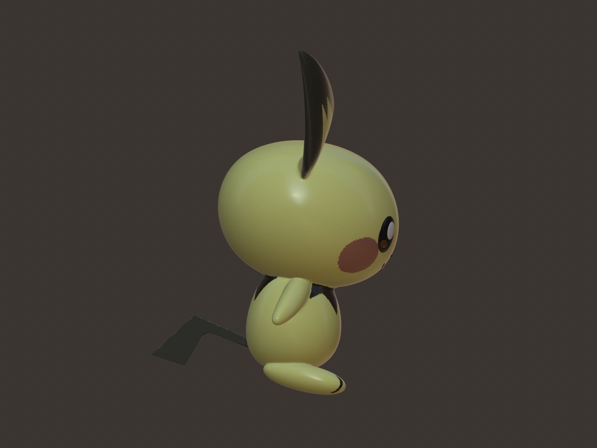 Pokemon - Pichu 3D model_4