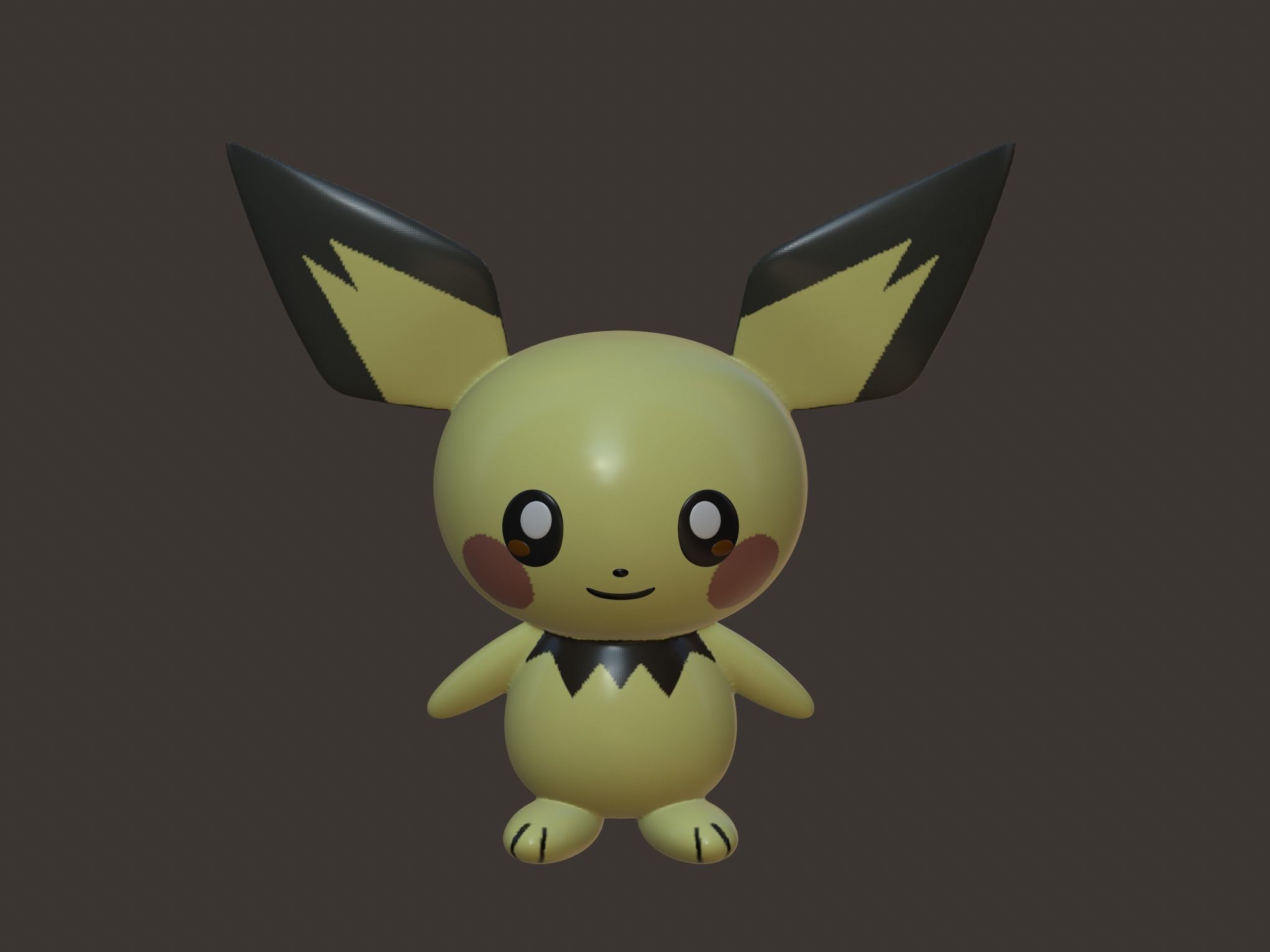 Pokemon - Pichu 3D model_1