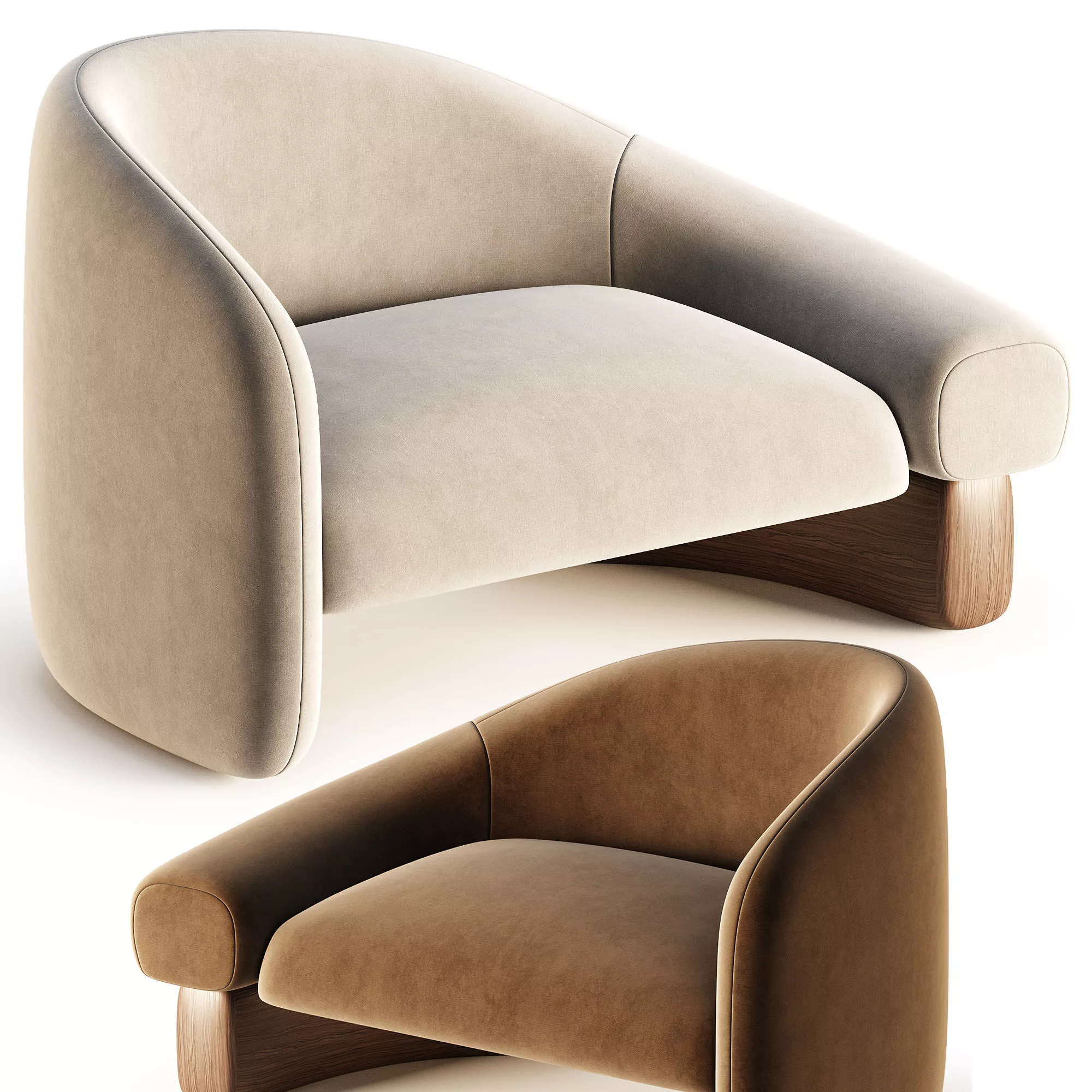 Raphael Navot Acrostic Overlay Armchair 3D model